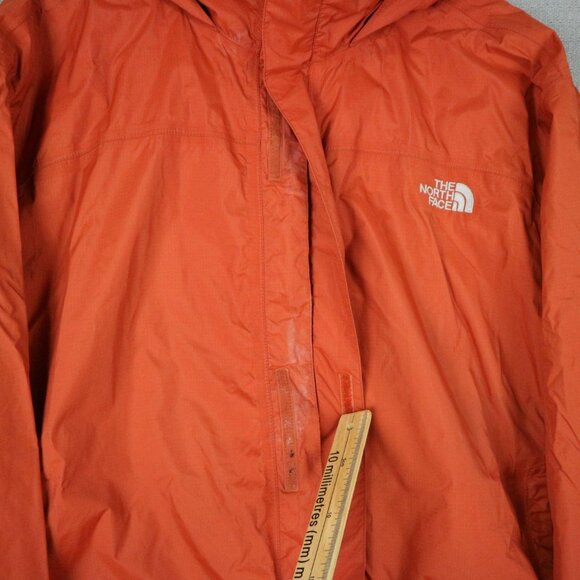 The North Face Orange Shell Packable Hooded Jacket Mens XXL - Picture 6 of 8